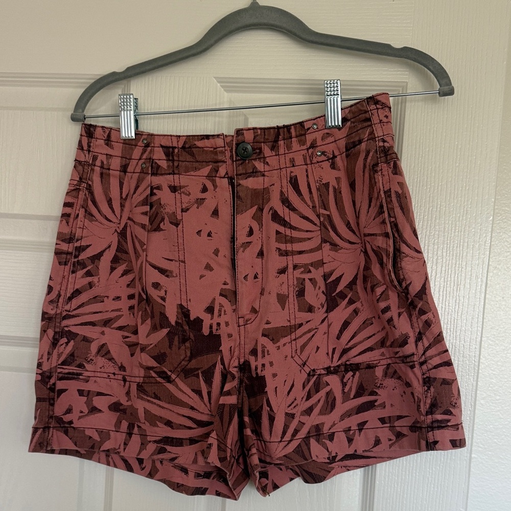 Free People Tropical Print Shorts